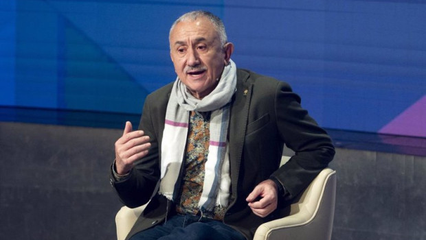 ep archivo   el secretario general de ugt pepe alvarez interviene en una mesa de debate en la