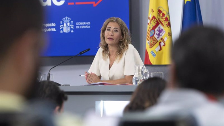 Archivo - La ministra de Transportes, Movilidad y Agenda Urbana, Raquel Sánchez, durante una rueda de prensa posterior a una reunión del Consejo de Ministros | Alberto Ortega - Europa Press - Archivo ep archivo la ministra de transportes movilidad y agenda urbana raquel sanchez durante una rueda