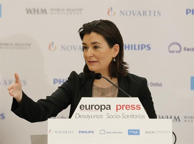 ep carmen monton participadesayuno socio-sanitarioeuropa press 20180615154107