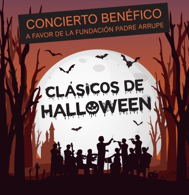 ep cartel del concierto benefico de la fundacion padre arrupe el 22 de octubre de 2019 en madrid