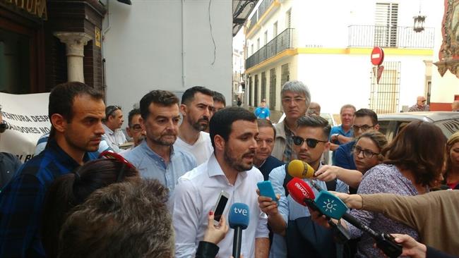 El coordinador general de IU, Alberto Garzón, en declaraciones en Sevilla | EUROPA PRESS/IU ep coordinador generaliu alberto garzon en declaracionessevilla