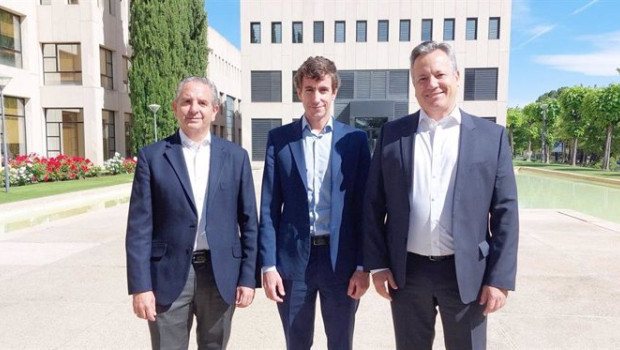ep de izquierda a derecha miguel gallego ceo de quark jorge sendagorta cudos ceo de sener y ricardo