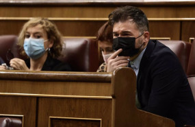 ep el portavoz de erc en el congreso gabriel rufian en una sesion plenaria en el congreso