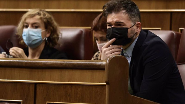 ep el portavoz de erc en el congreso gabriel rufian en una sesion plenaria en el congreso