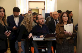 ep el portavoz de unidas podemos en el congreso de los diputados pablo echenique y la portavoz