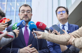 ep el presidente del principado de asturias adrian barbon i y el ministro para la transformacion