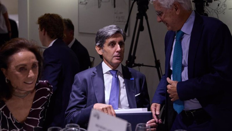 ep el presidente ejecutivo de telefonica jose maria alvarez pallete c durante un almuerzo coloquio