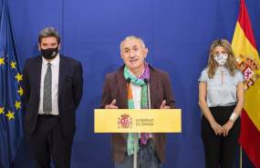 ep el secretario general de ugt pepe alvarez interviene durante la firma del v acuerdo social en