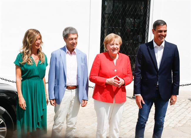 Encuentro de Pedro Sánchez y Angela Merkel en Sanlúcar | EUROPA PRESS ep encuentropedro sanchezangela merkelsanlucar