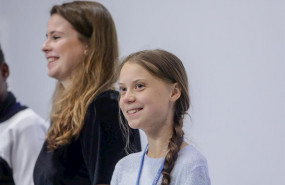 ep greta thunberg asiste a una rueda de prensa junto a otros jovenes activistas climaticos en la