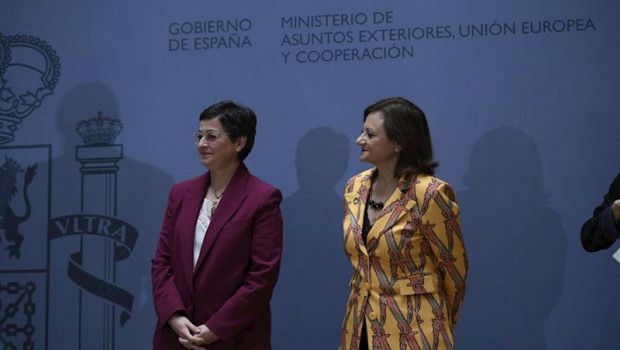 ep i-d la ministra de asuntos exteriores union europea y cooperacion arancha gonzalez laya y la