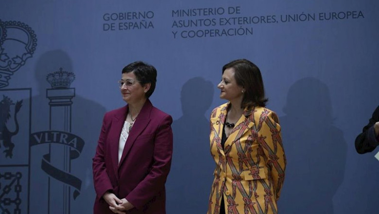 ep i-d la ministra de asuntos exteriores union europea y cooperacion arancha gonzalez laya y la