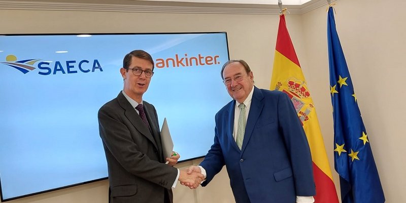 ep jacobo canellas subdirector general de bankinter y pablo pombo presidente de saeca firman un ep jacobo canellas subdirector general de bankinter y pablo pombo presidente de saeca firman un