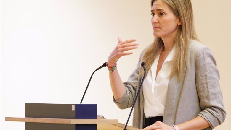ep la secretaria de estado de energia sara aagesen interviene durante una jornada sobre el diseno ep la secretaria de estado de energia sara aagesen interviene durante una jornada sobre el diseno