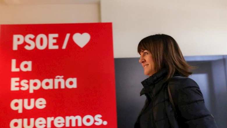 La secretaria de los socialistas de Euskadi, Idoia Mendia, en su llegada al Comité Federal del PSOE en Ferraz a 15 de febrero de 2020. | Jesús Hellín - Europa Press ep la secretaria de los socialistas de euskadi idoia mendia en su llegada al comite federal del psoe