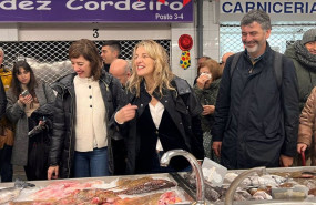 ep la vicepresidenta segunda y lider de sumar yolanda diaz junto a los candidatos marta lois y ramon