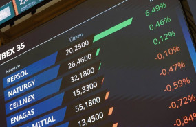 ep paneles informativos en el palacio de la bolsa de madrid a 2 de marzo de 2026 en madrid espana