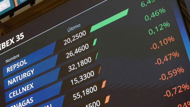 ep paneles informativos en el palacio de la bolsa de madrid a 2 de marzo de 2026 en madrid espana