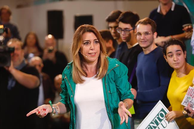 Susana Díaz, en un acto en Málaga | ALEX ZEA (EUROPA PRESS) ep susana diaz enactomalaga
